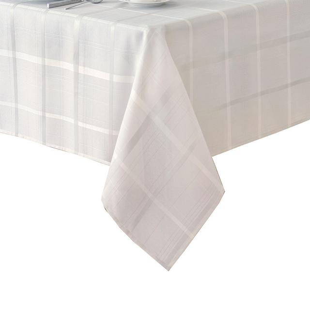 Elrene Elegance Plaid Jacquard Tablecloth, 60" x 144"