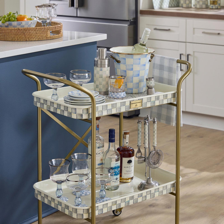MacKenzie-Childs, Sky Check Wine Cooler | Zola