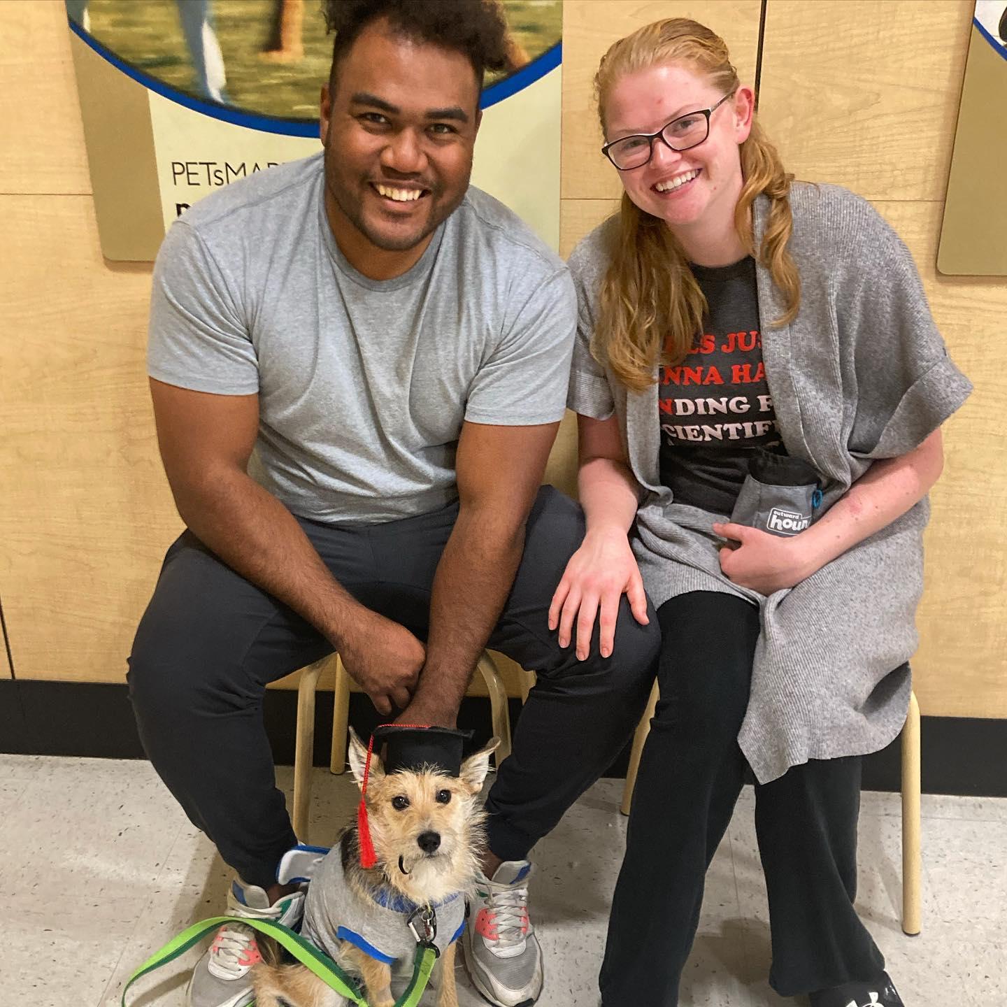 Mocha's graduation from puppy class, 2022