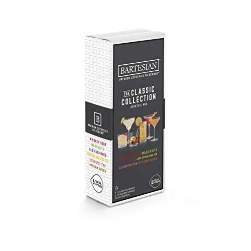 Bartesian The Classic Collection Cocktail Mixer Capsules, Variety Pack of 6 Cocktail Capsules, for Bartesian Premium Cocktail Maker (55350)