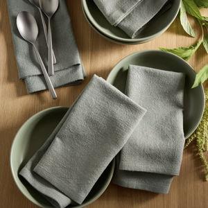Organic Cotton Napkins (Set of 8) in Dried Sage