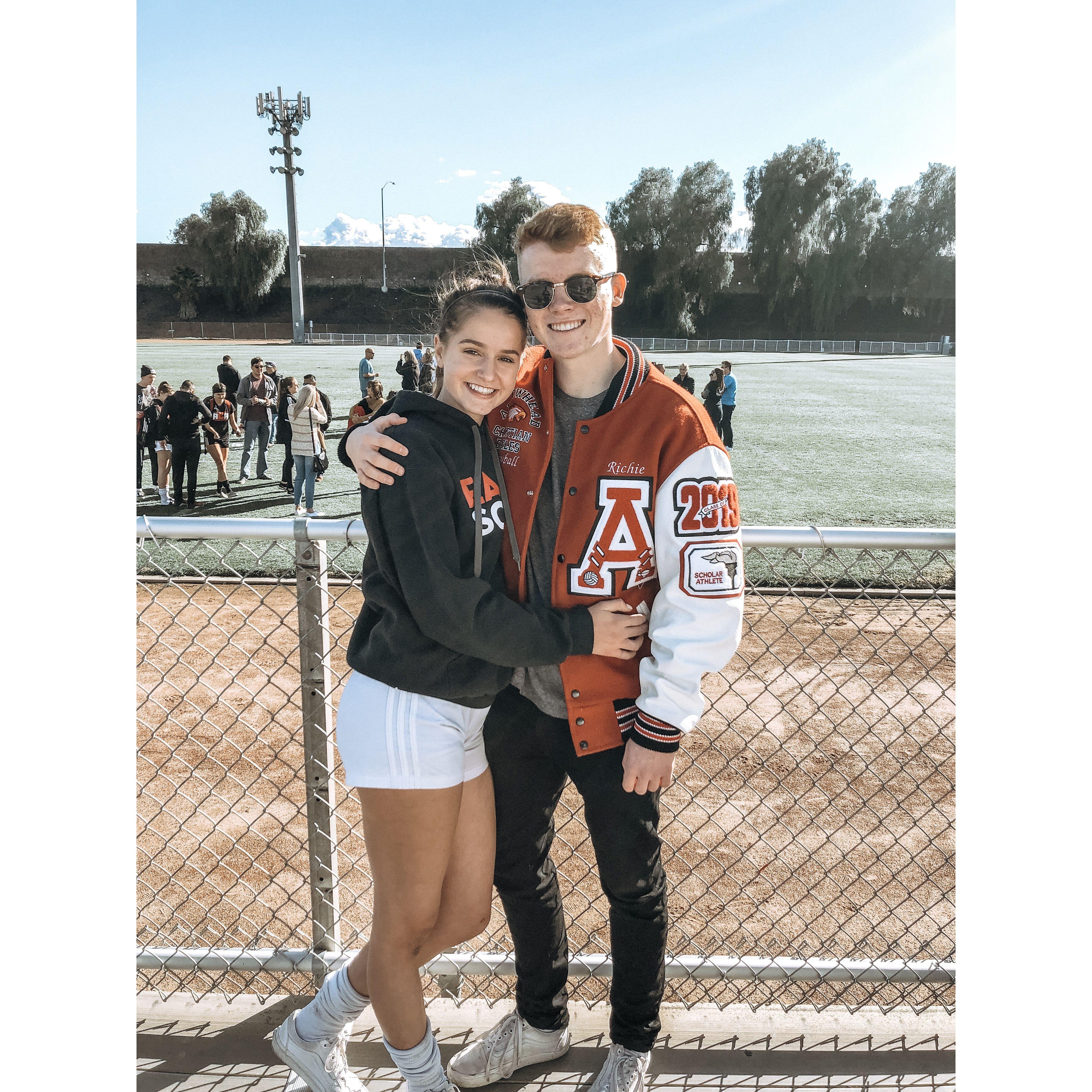 After Taryn's high school soccer's quarter finals win!