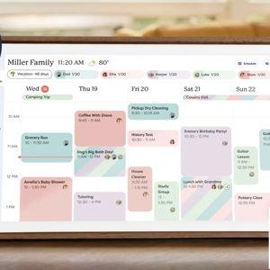 The Skylight Calendar 2 (Wood/Walnut) with Plus Plan | Skylight