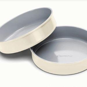 Caraway Circle Pan Duo: Color Cream