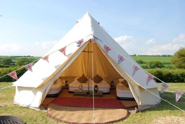 Waterproof Cotton Canvas Camping Bell Tent Sunshade Front Awning Roof Tarp