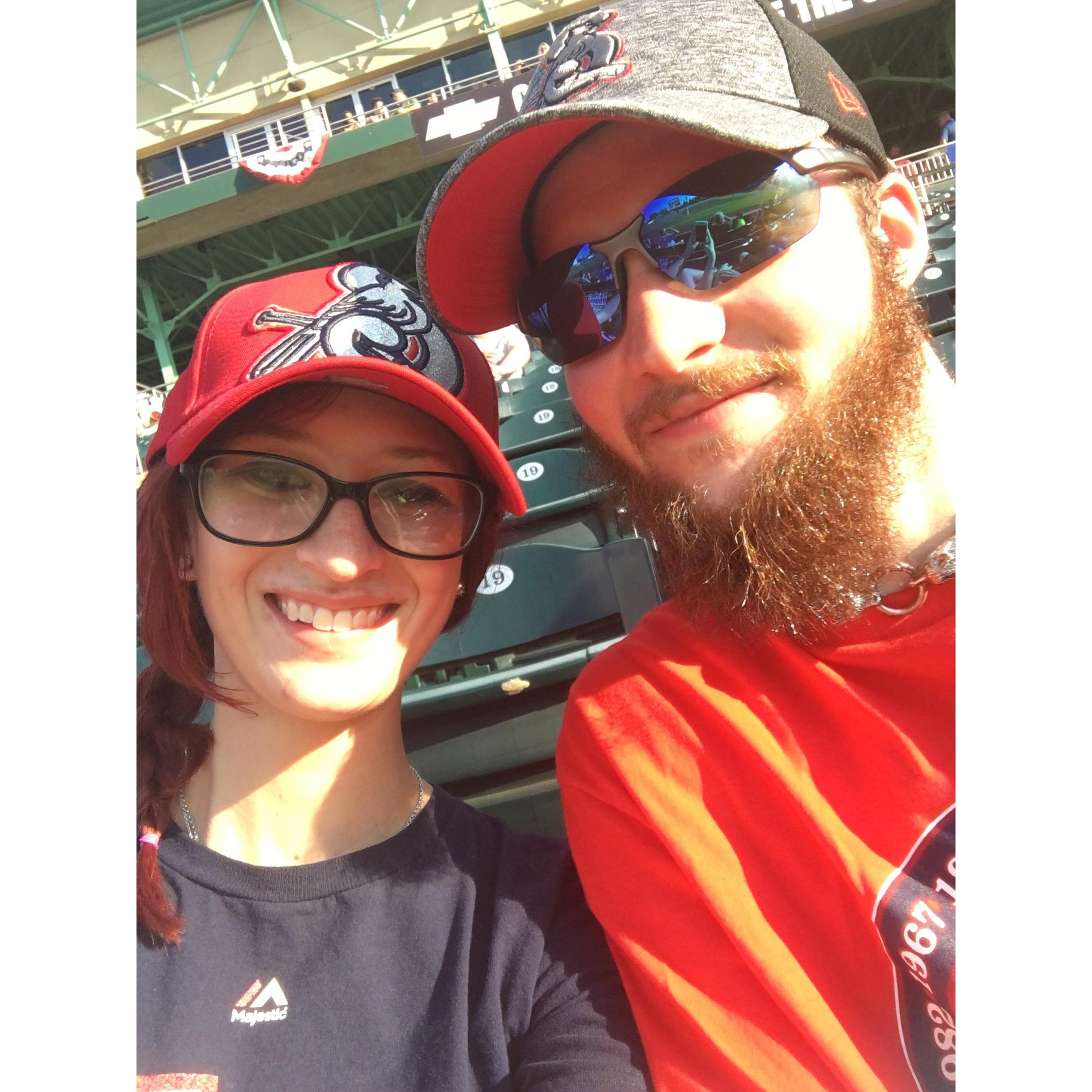 Our first Baseball game together!