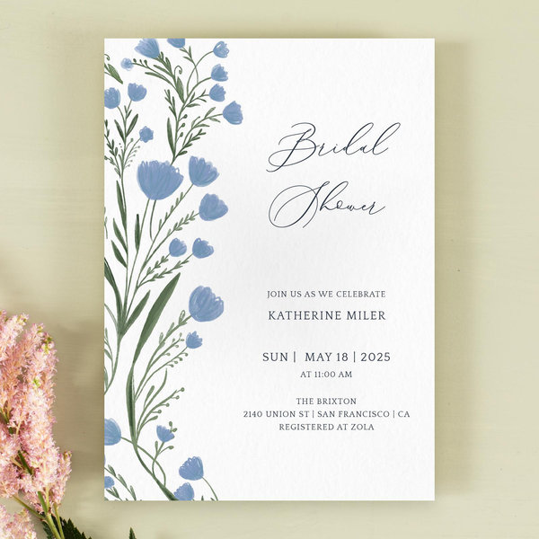 Zola Wedding &amp; Bridal Shower Invitations - Pemberton Portrait