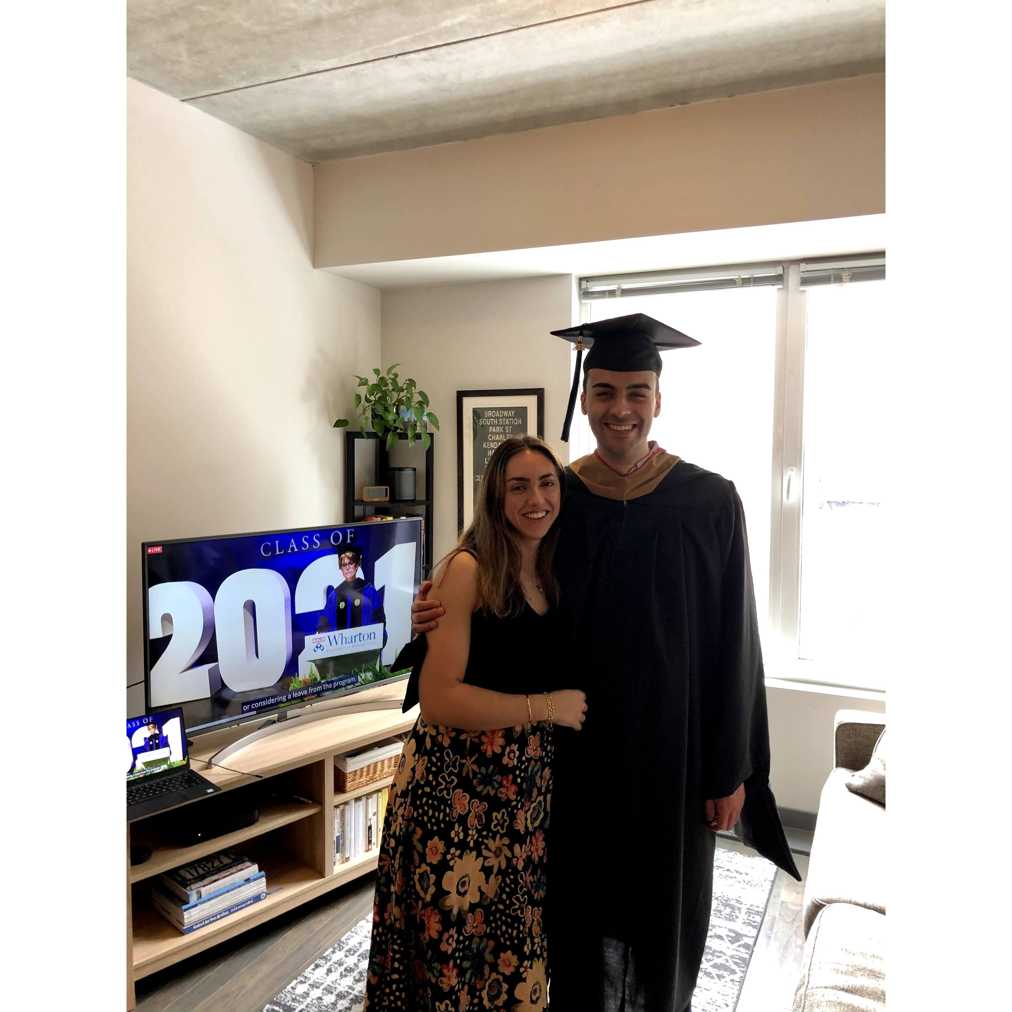 Ben's MBA graduation (May 2021)