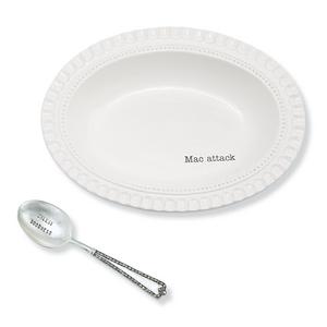 Mud Pie Mac & Cheese Dish with Spoon