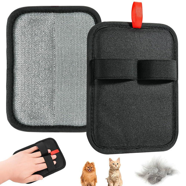 TEHAYSH Pet Hair Removal Glove - Reusable Electrostatic Dog/Cat Hair Remover Mitt & Pet Grooming Gloves for Couch, Carpet, Furniture - Upgraded Electrostatic Dog Hair Glove Tool (1 PC)