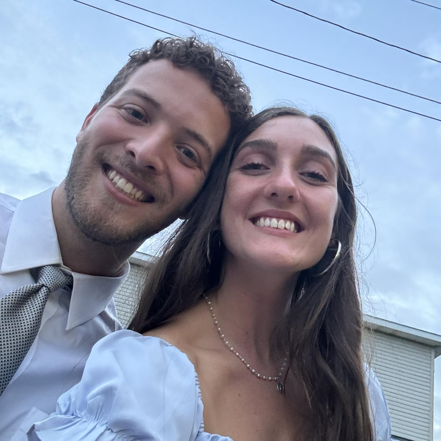 our first time attending a wedding together!