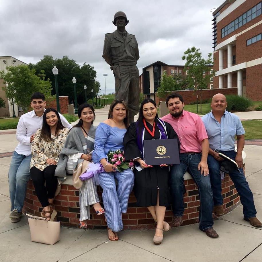 Vanezza’s graduation with Bama and her family.