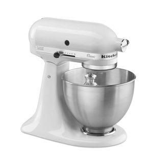 KitchenAid Classic Series 4.5-Quart Tilt-Head Stand Mixer, White