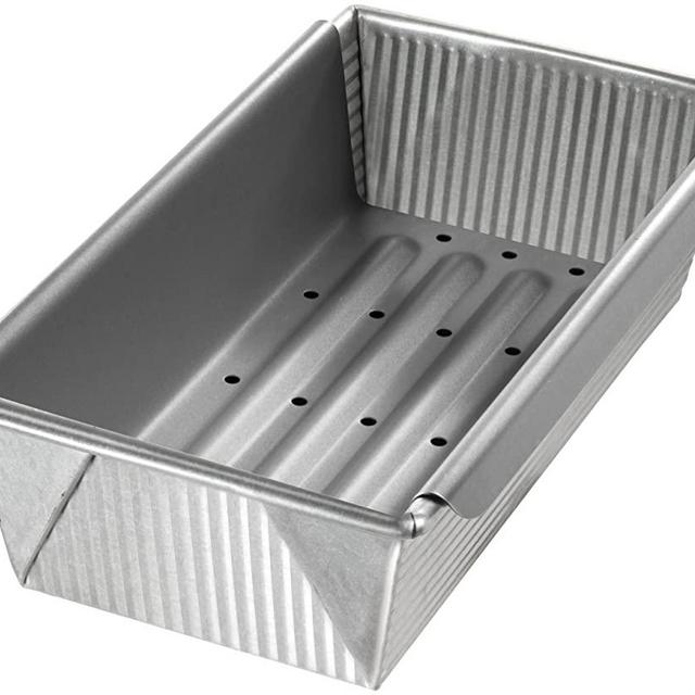 USA Pan Bakeware Aluminized Steel Meat Loaf Pan with Insert