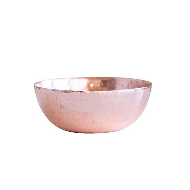 Creative Co-Op Hammered Metal Copper Finish Pinch Pot, 2-3/4" Round