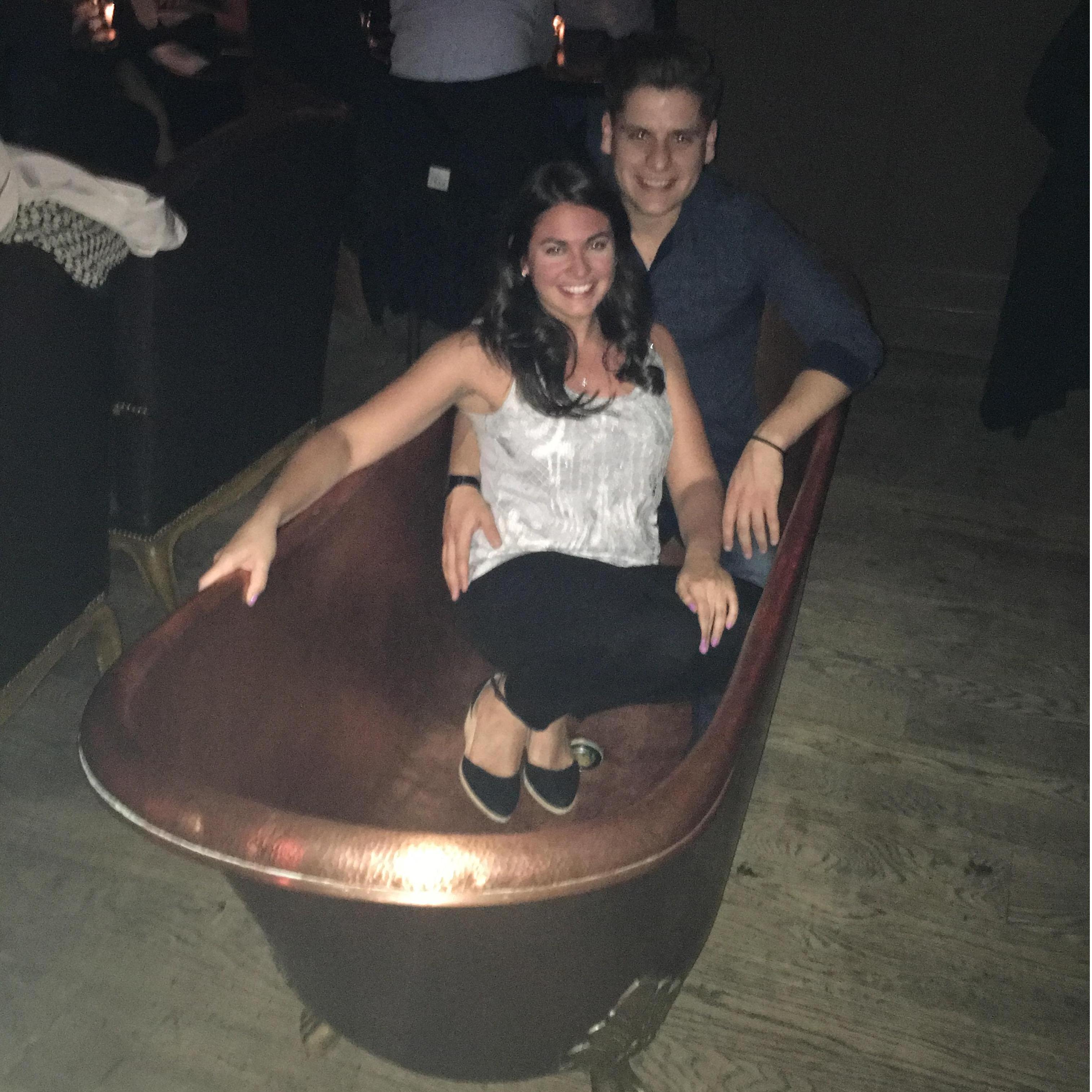Taking it easy at a speakeasy