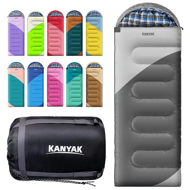 Camping Sleeping Bag, 32℉ Sleeping Bags for Adults Kids Teens Cold Weather Warm Sleeping Bag Winter for 3-4 Season Camping, Camping Gear Equipment, Traveling, and Outdoors