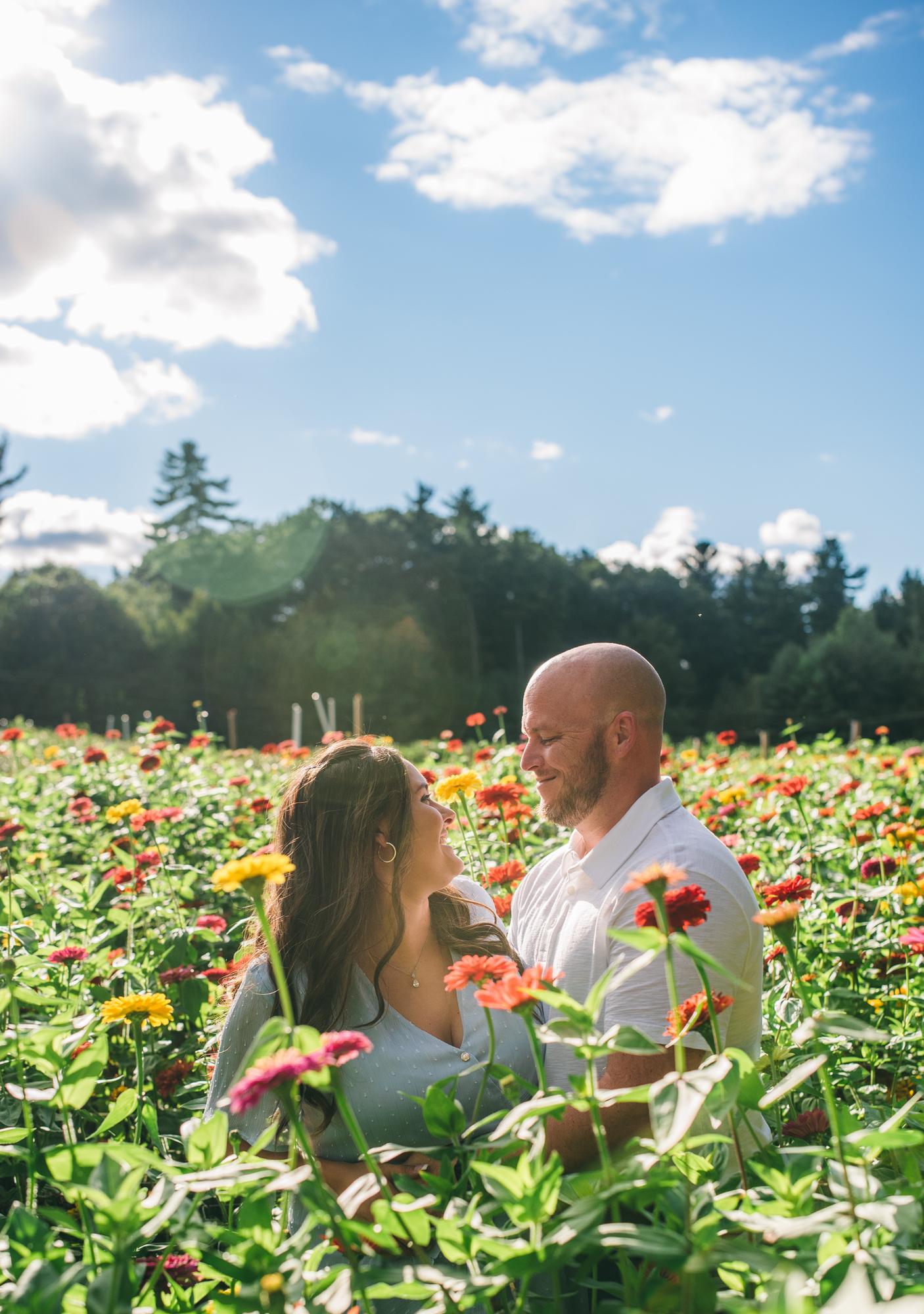 Engagement Photos at Parlee Farms in Tyngsborogh, MA