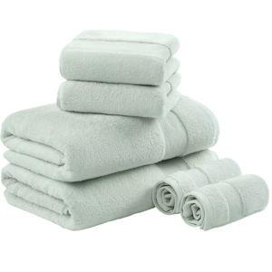 Madison Park Signature Turkish Cotton 6-Pc. Bath Towel Set- Seafoam - Macy's