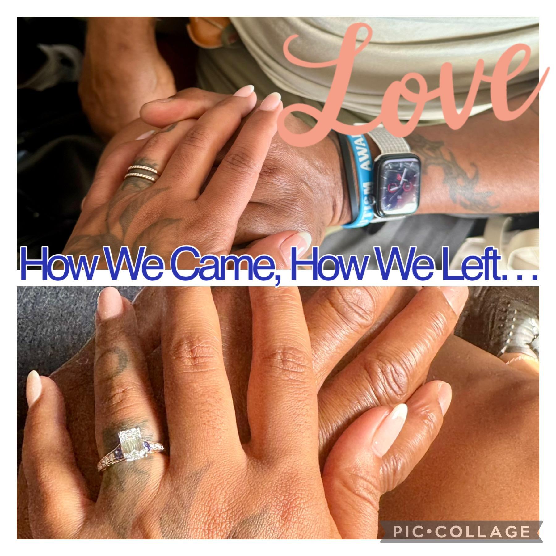 Our engagement was on an interesting trip to the Bahamas. We went as boyfriend/girfriend and returned home engaged.