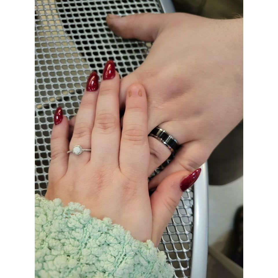 Engaged at Zoo Lights 12/14/21