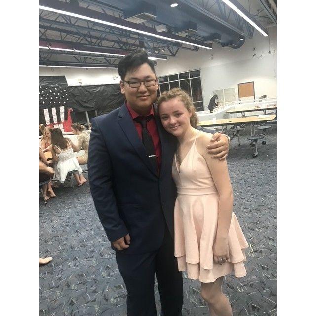 Our very first photo together. Not officially a couple.