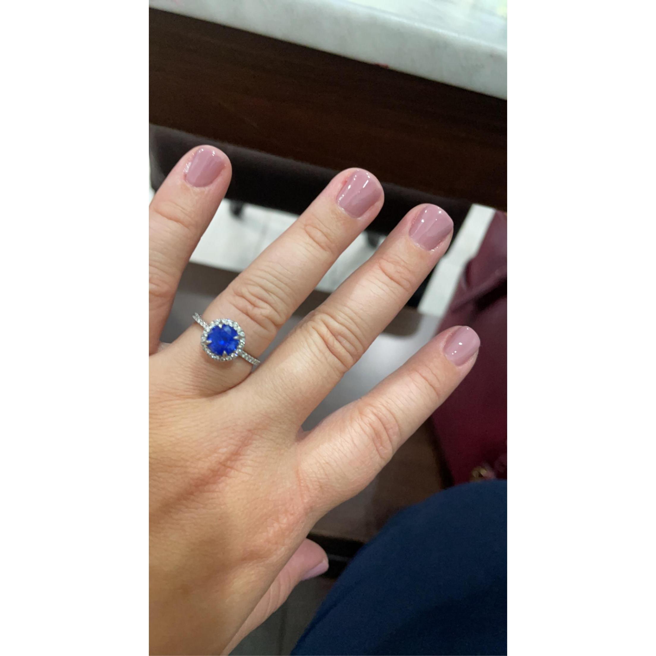 John picked out the most amazing Sapphire EVER!