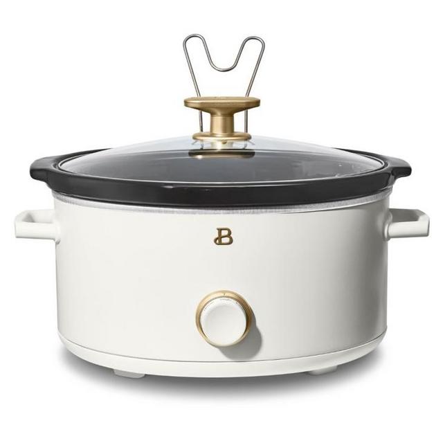 Beautiful 8QT Slow Cooker, White Icing by Drew Barrymore