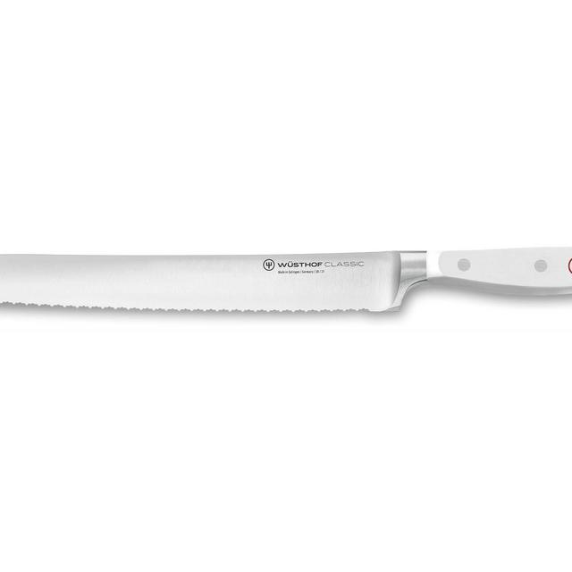 Wusthof Classic White 9 Inch Bread Knife (1040201123), Double Serrated Edge, Precision Forged High-Carbon Stainless Steel Blade