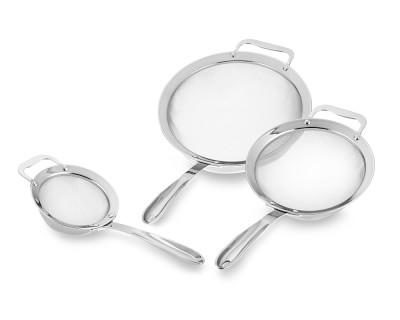 All-Clad 3-Piece Stainless-Steel Strainer Set