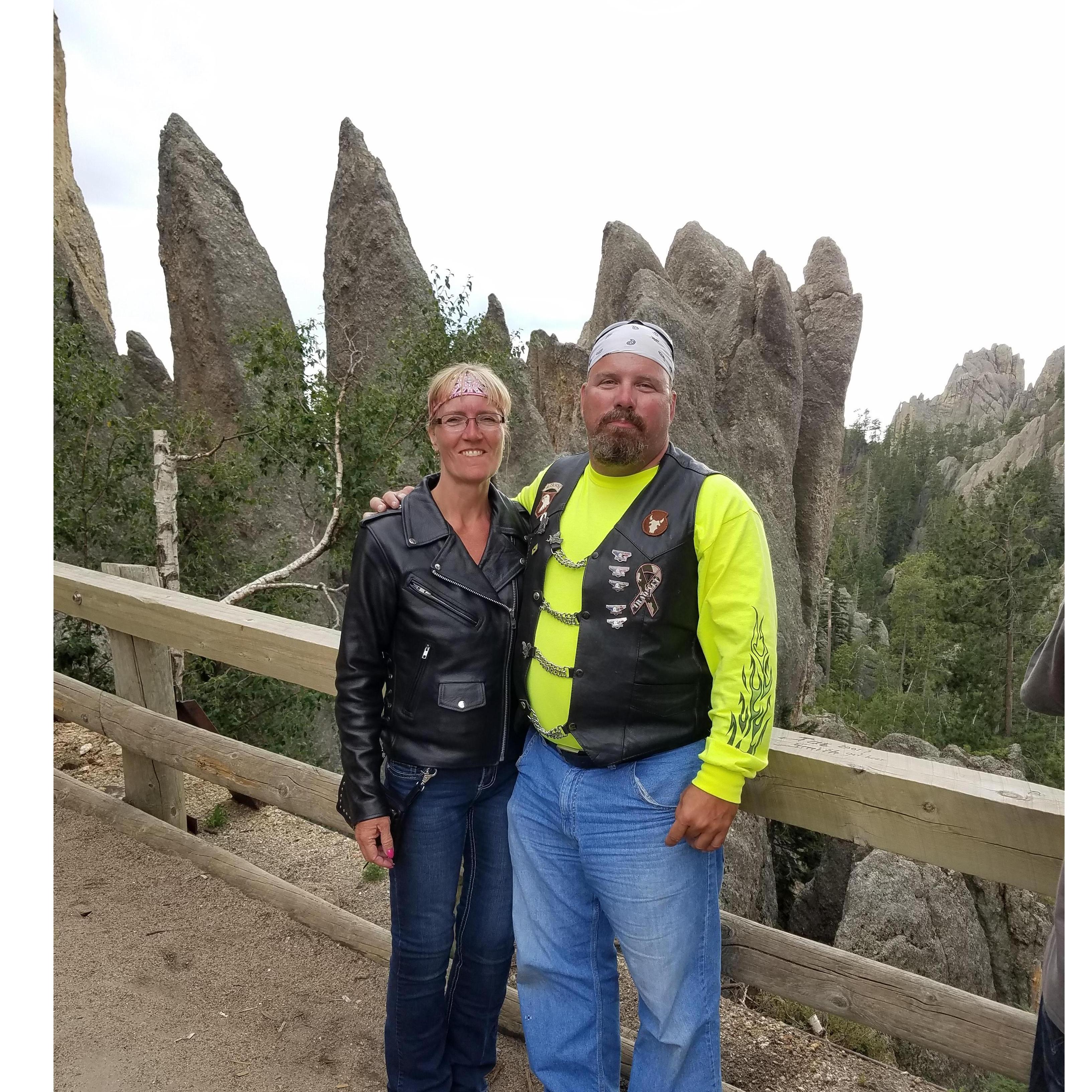 When in the Black Hills for Sturgis have to ride the Needles Highway.