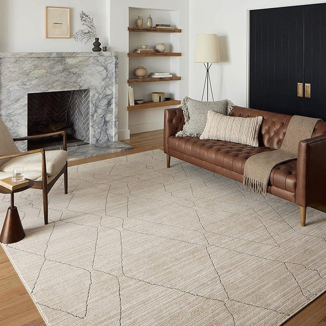Loloi Darby Collection DAR-03 Sand/Charcoal 7'-10" x 10' Area Rug