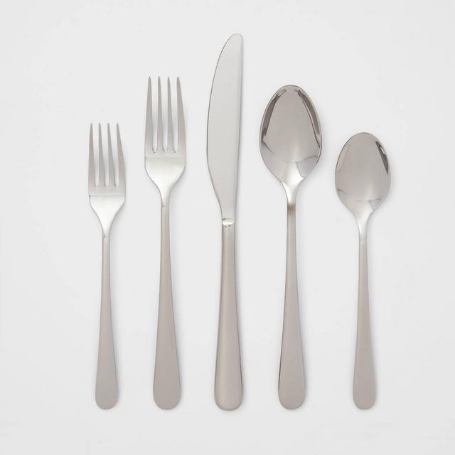 20pc Stainless Steel Harrington Mirror Silverware Set - Threshold™