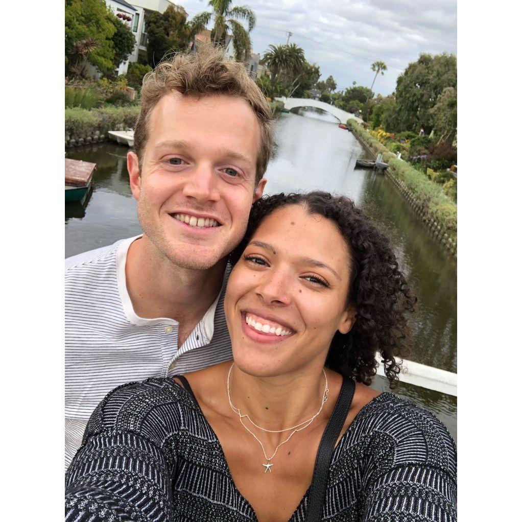 Date in Venice, beach cruising through the canals