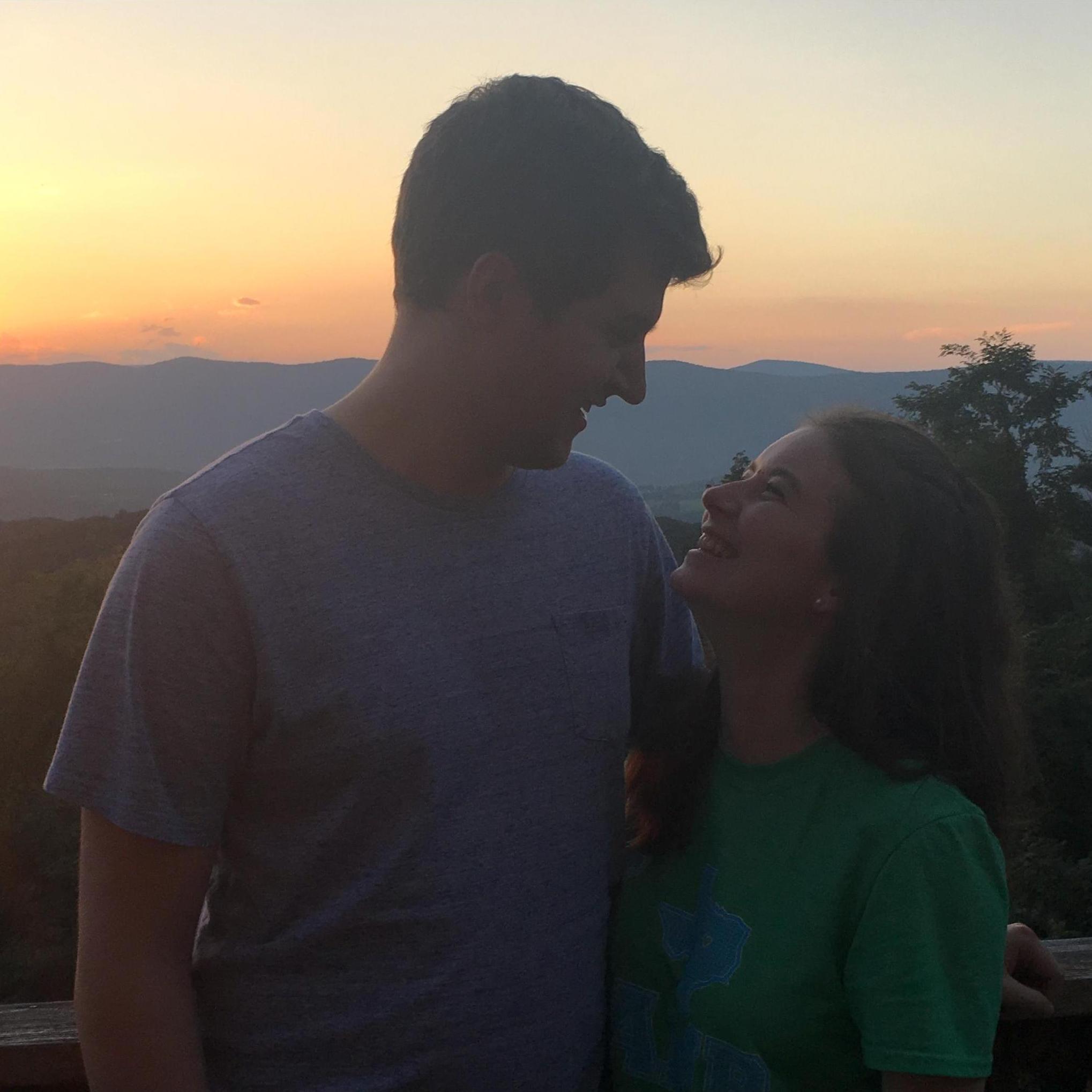 Fall break 2018 - Sunset in the Blue Ridge mountains