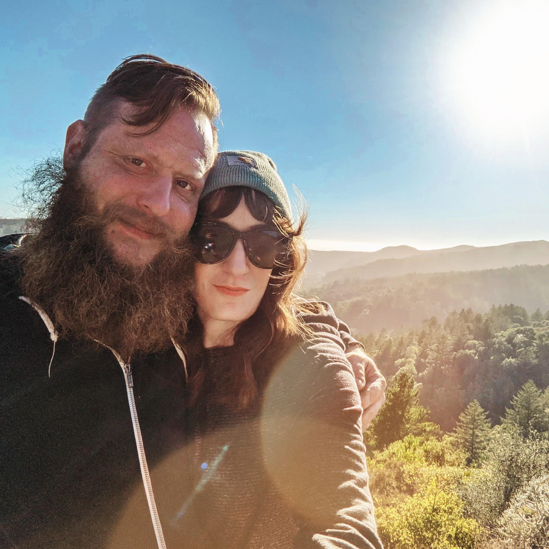 Hiking in San Francisco in October 2021.