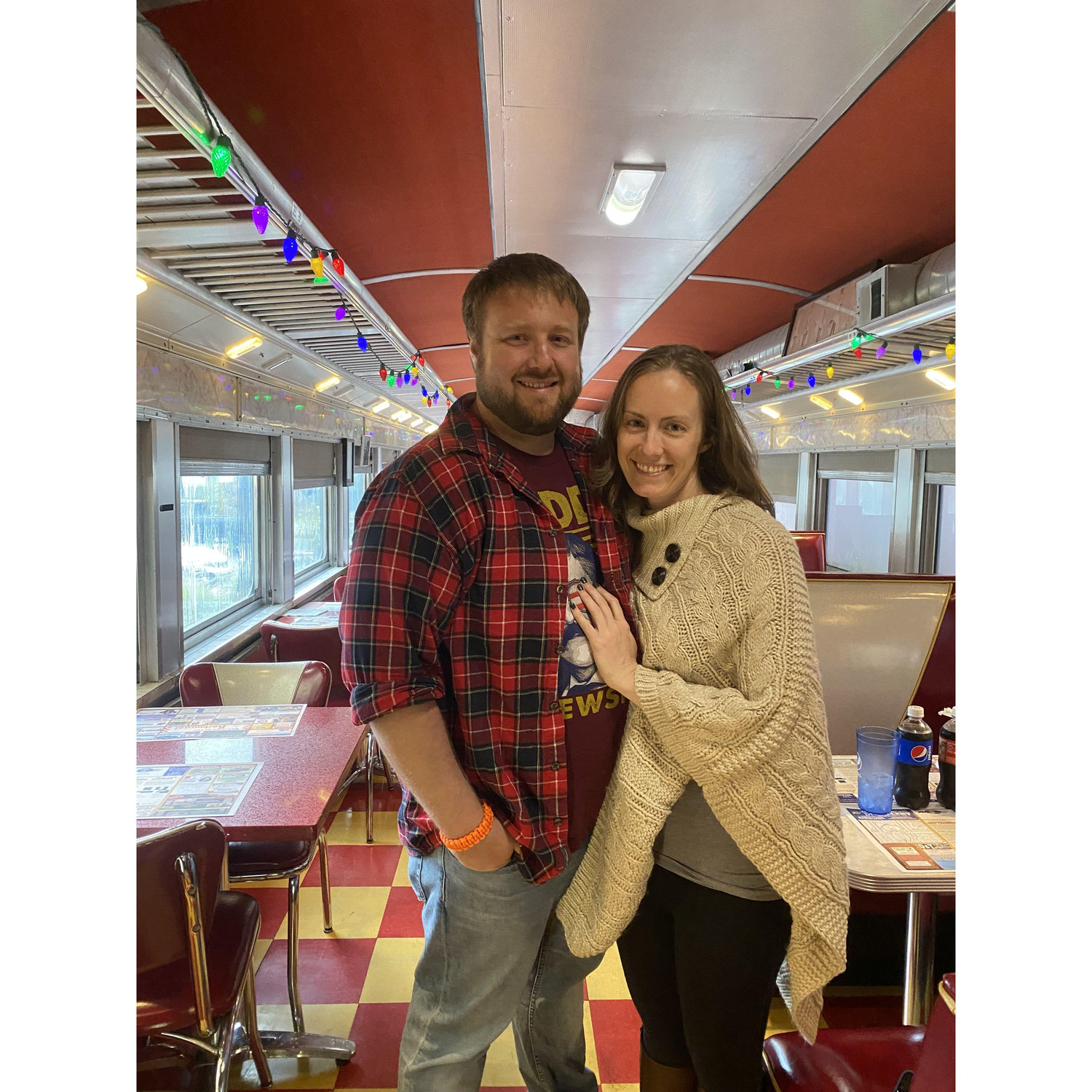 Train car restaurant