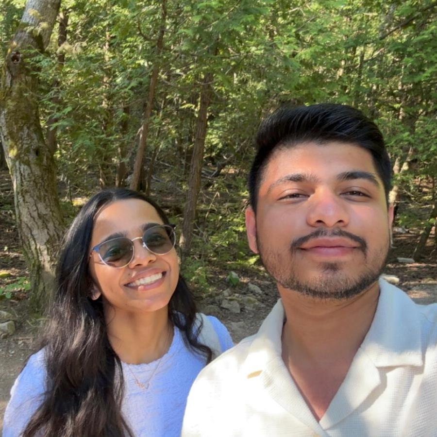 Among the trees, our love grew a little deeper!