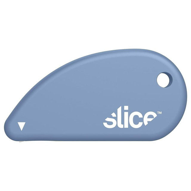 Slice Micro Safety Cutter | Safe Ceramic Box Cutter Lasting 11x Longer than Metal | Keychain Box Opener | 1 Pack | Sky