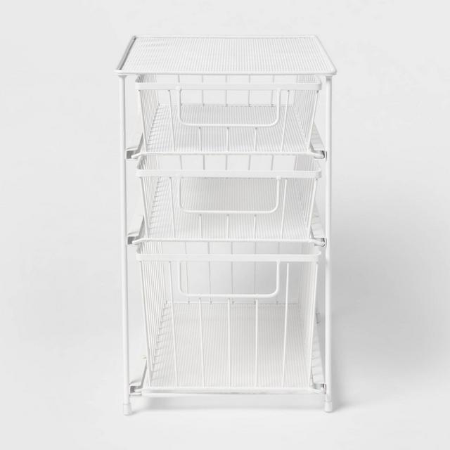 3 Tier Drawer Organizer Matte White - Brightroom™