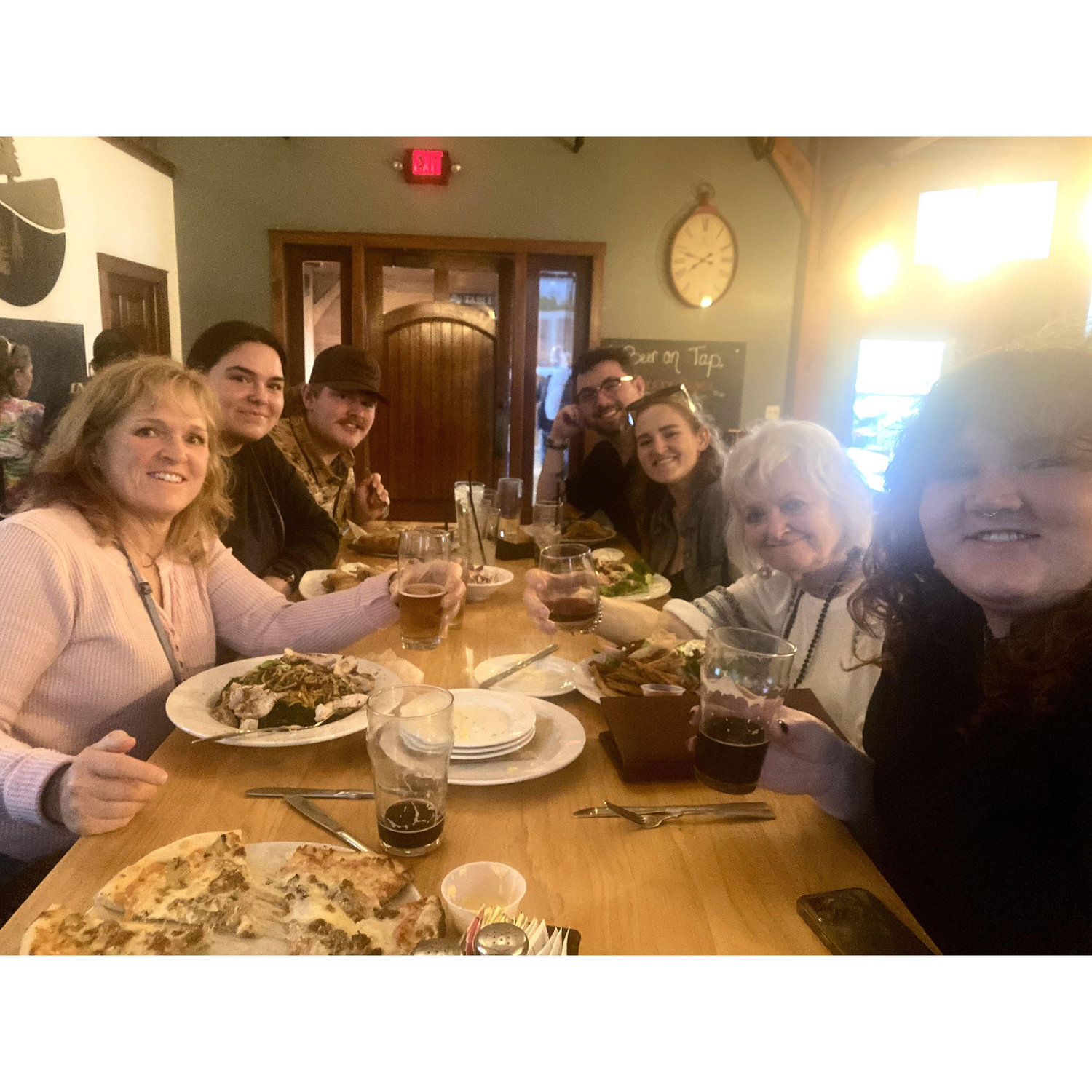 Celebrating Emmaline's sister's graduation in May 2024 in Pennsylvania
