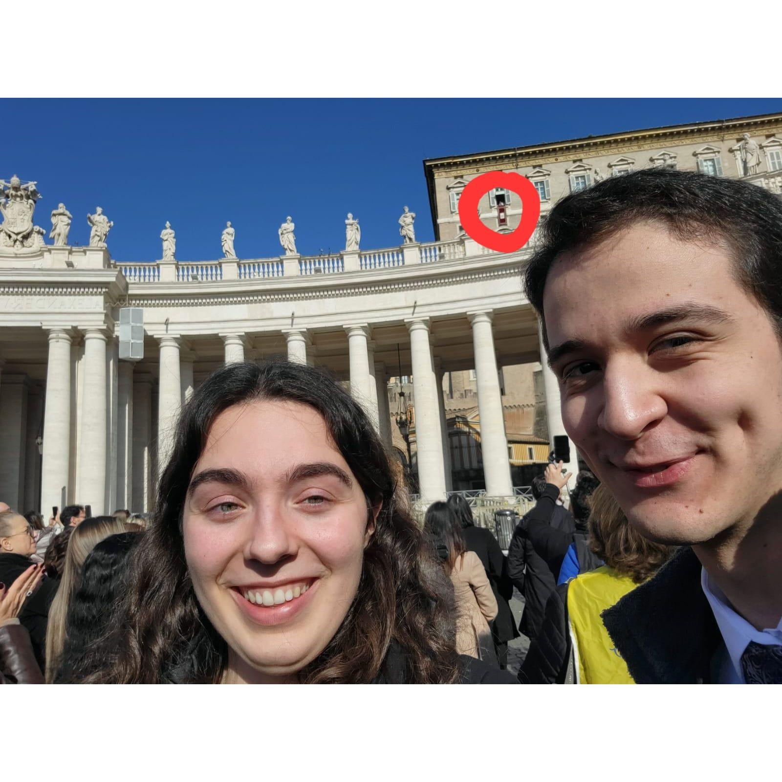 Pope selfie with Pope Francis!