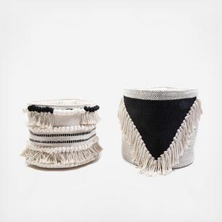 Halsey Hand Woven Baskets, Set of 2