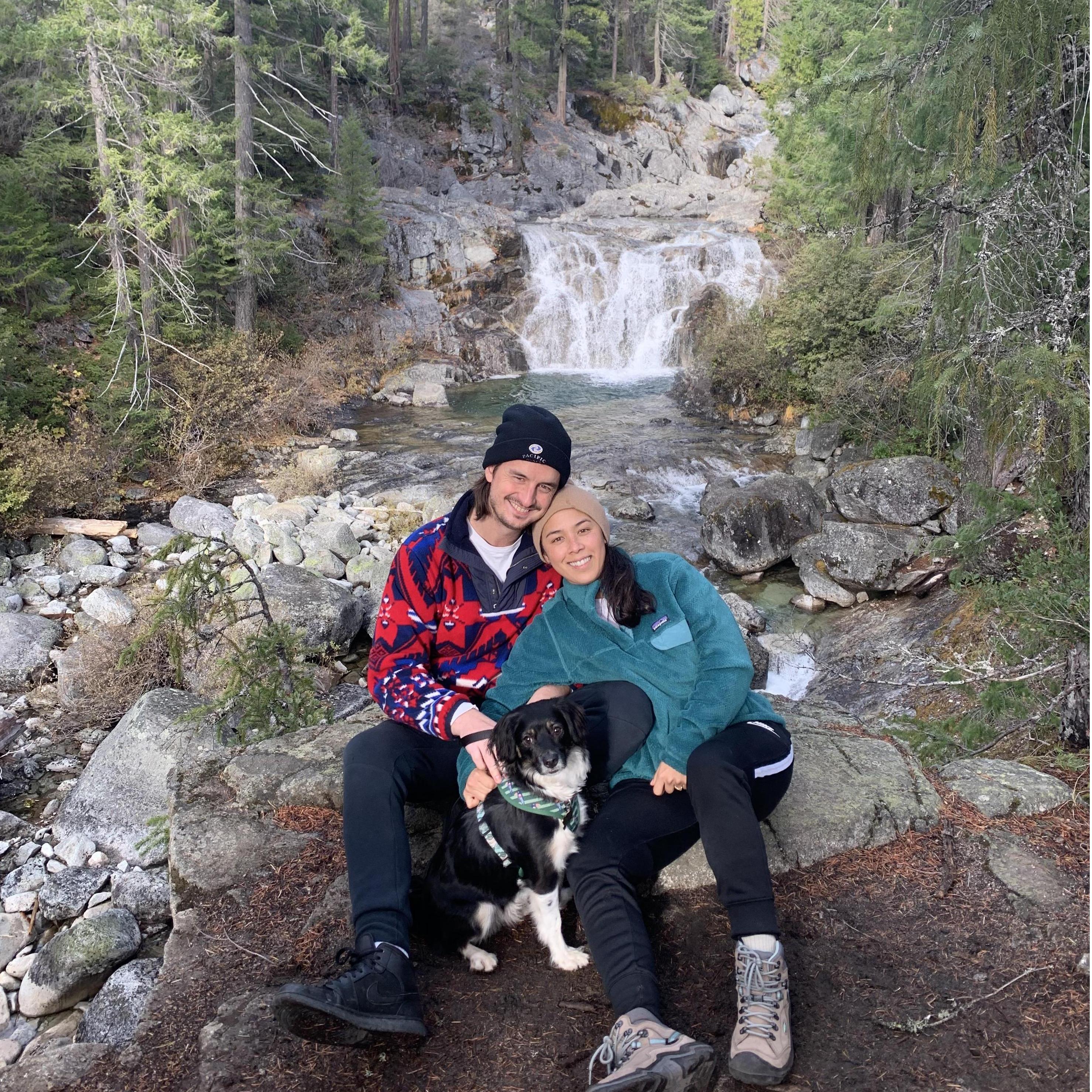 Taking Fievel on his first big hike!