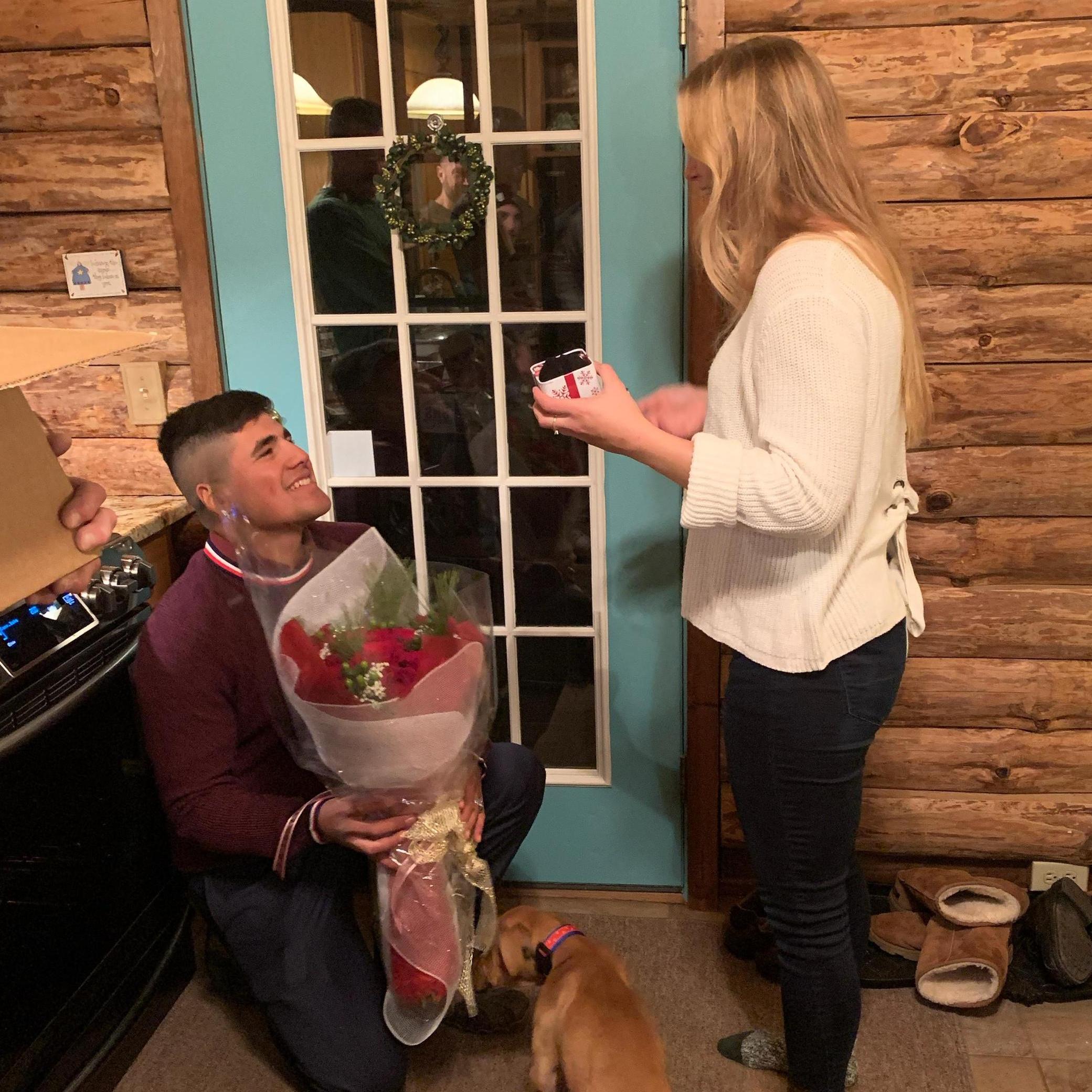 "She said yes!" Christmas Eve 2019