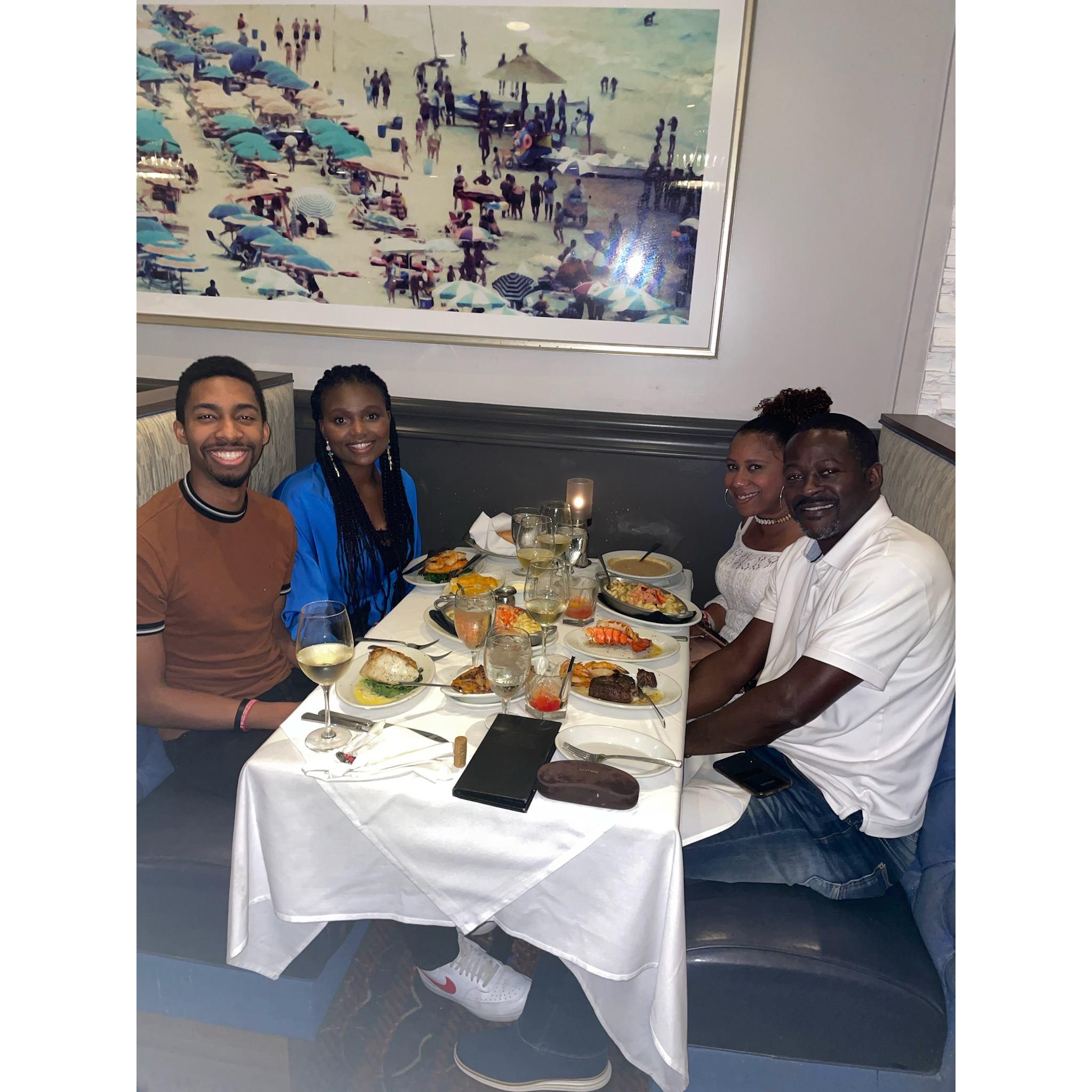 Dinner with Terry's Parents