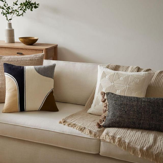 Crochet Shapes Pillow Covers & Throw Set