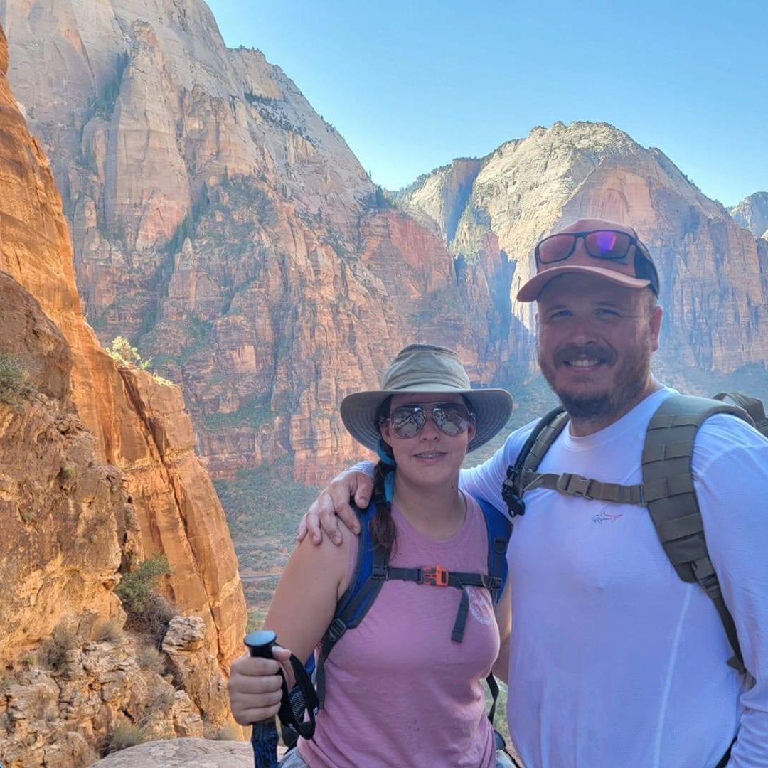 Our way up to Angels landing in Zion NP!