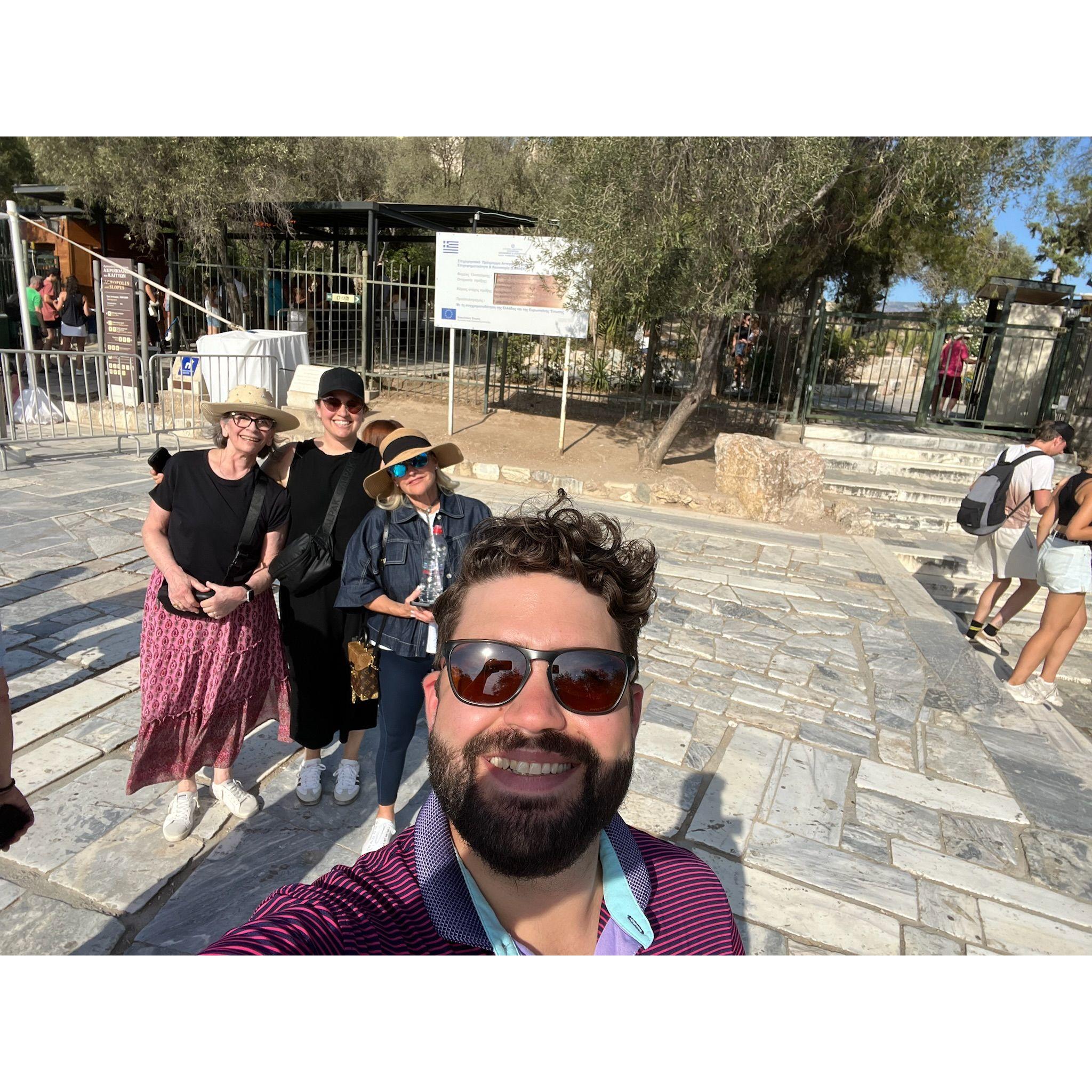 Sightseeing with the moms while wedding planning in Athens!