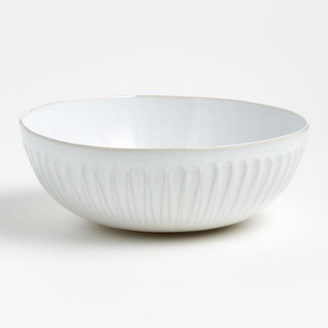 Dover White Serving Bowl | Crate & Barrel